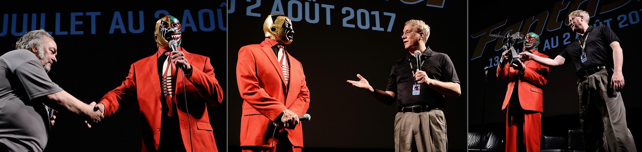 Mil Mascaras at a festival presentation