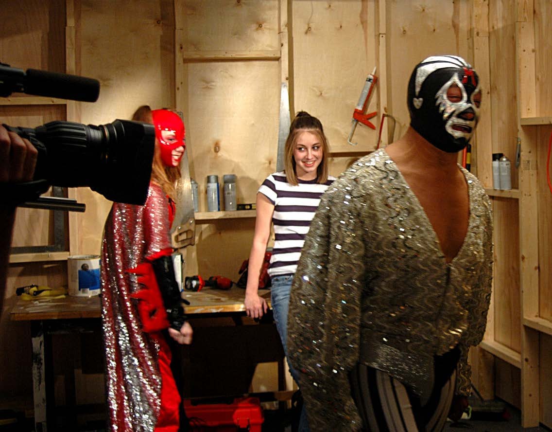 Behind-the-scenes Academy of Doom production still